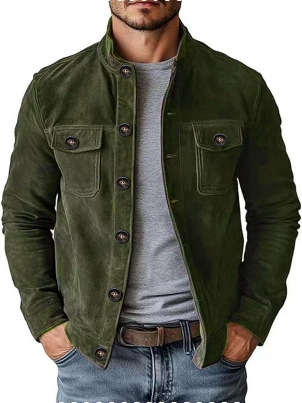 Lightweight Men's Suede Trucker Jacket | Casual Blazer & Sport Coat for All